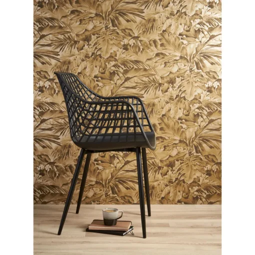 Kuipstoel Webbing Zwart