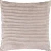 Kussen Rib Grijs 45x45 Cm